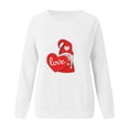 thumbnail image 4 of TKAOPKFD Couple Casual Sports Hoodie for Valentine's Day with Cartoon Print and No Hood (Women), 4 of 5
