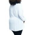 thumbnail image 2 of Women's Plus Size Long Sleeve Lace Up Peasant Top, 2 of 4