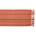 thumbnail image 3 of Contemporary Home Living Braided Stripes Table Runner with Knotted Tassels - 108" - Yam Orange and, 3 of 3