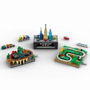 MOC Hand-Crank Town Building Block Train Small Toy Toy Holiday Gift Country Railway (266pcs)