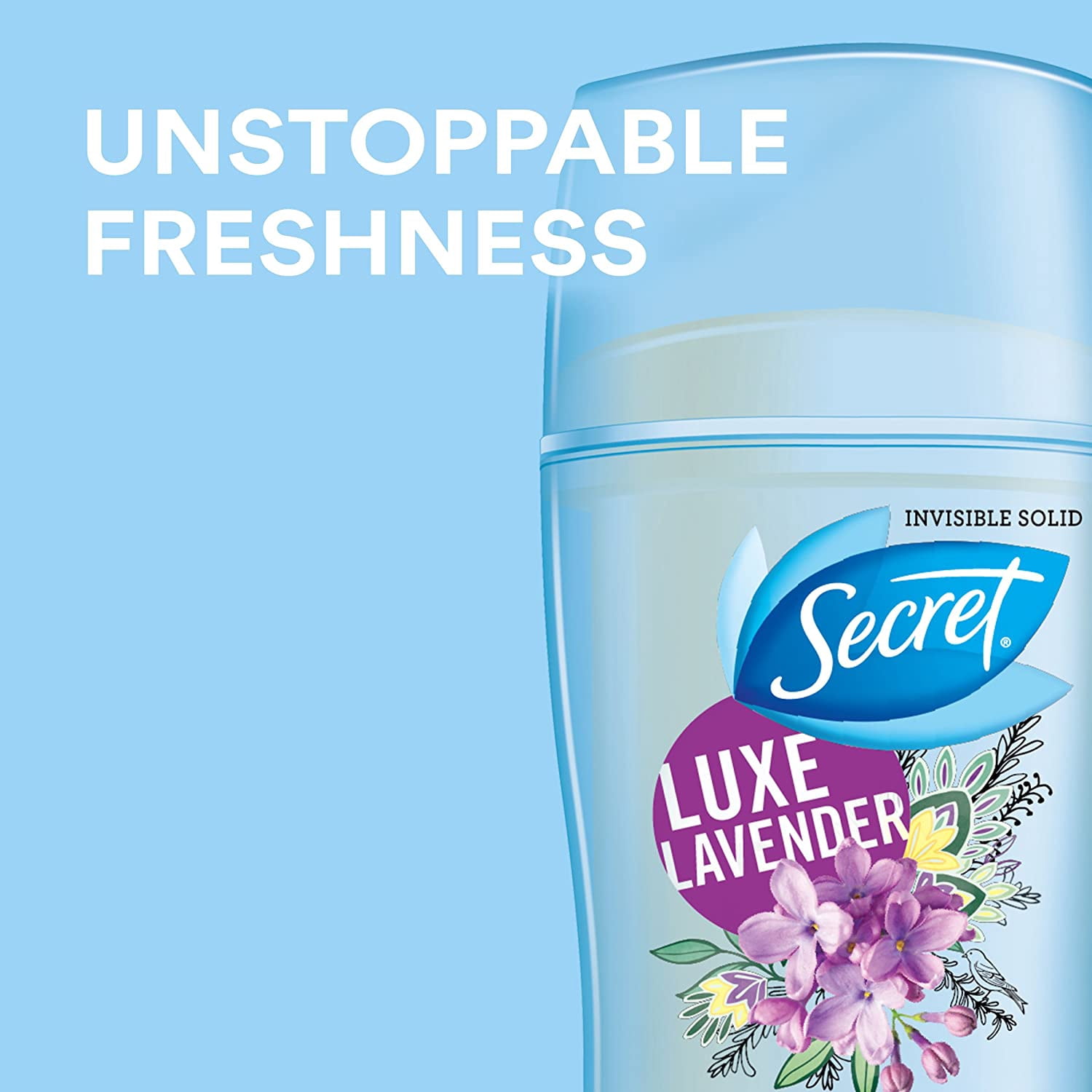 Secret Invisible Solid Deodorant Luxe Lavender 2.6 oz (Pack of 4)