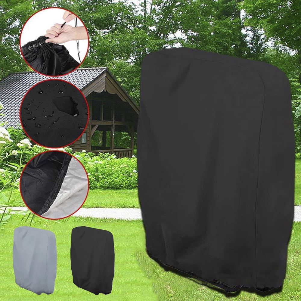 Tiardey Black Chair Cover,Outdoor Folding Chair Cover Waterproof Dustproof and UV Resistant,7.9/13x28x43inch 