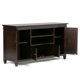 thumbnail image 3 of Soporte multimedia para TV SIMPLIHOME Carlton de madera maciza de 54 pulgadas, marrón oscuro, 3 of 9