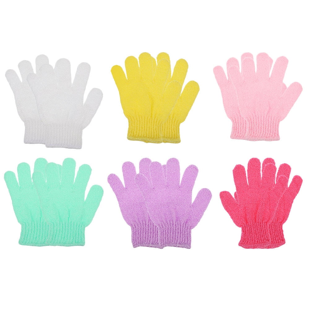 12Pcs Exfoliating Shower Gloves DoubleSided Body Cleaning Bath Gloves