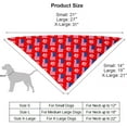 thumbnail image 4 of Bandana, Polyester Dog Bandana, Reversible, 4th of July, X-Large, Blue Red, Independence Day-1, 4 of 6
