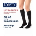 thumbnail image 2 of Ultrasheer 30-40 mmHg Med Black Knee High Petite, 2 of 10