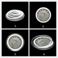 thumbnail image 3 of MYG 20pcs Clear Round Coin Capsules Holders Storage Case Portable Container Display, 3 of 9