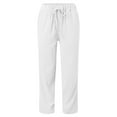 thumbnail image 2 of Aayomet Joggers For Women High Waist Women's Ultra Soft Midweight Casual Solid Cargo Jogger Pants,White XXL, 2 of 5
