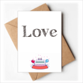 thumbnail image 1 of Love Word Inspirational Quote Valentine's Day Happy Birthday Greeting Cards Envelopes Blank, 1 of 3
