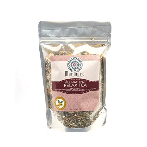Relaxing Herbal All Natural Loose Flower Tea No Caffeine 4 Ounce by