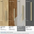 thumbnail image 2 of Amerock Versa 5-1/16 inch (128mm) Center-to-Center Golden Champagne Cabinet Pull - 10 Pack, 2 of 4