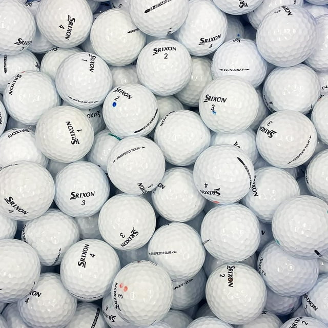 Mulligan - 75 balles de golf récupérées Srixon Tour AAA, Blanc
