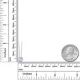 thumbnail image 6 of Gem Stone King 14K White Gold Sky Blue Aquamarine Pendant Necklace for Women (0.75 Cttw, Gemstone March Birthstone, Round 6MM, with 18 inch Chain), 6 of 6