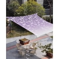 thumbnail image 3 of Sun Shade Sail 12x16Ft Flower White Cherry Blossoms Purple Background Uv Block Sunshade Canopy Outdoor Shade Cover Rectangle Shade Cloth For Patio Garden Yard Deck Pergola, 3 of 6