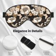 thumbnail image 5 of Disketp Retro Hydrangeas Print Sleep Mask-Eye Mask for Sleeping,Comfortable & Super Soft Eye Mask with Adjustable Strap,Travel Eye Mask, 5 of 7