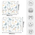 thumbnail image 2 of Ryvnso Hand Drawn Floral Butterfly Dish Drying Mat for Kitchen Countertop 18x24 Large Dish Pad Drainer Rack Dish Sink Mats, 2 of 7