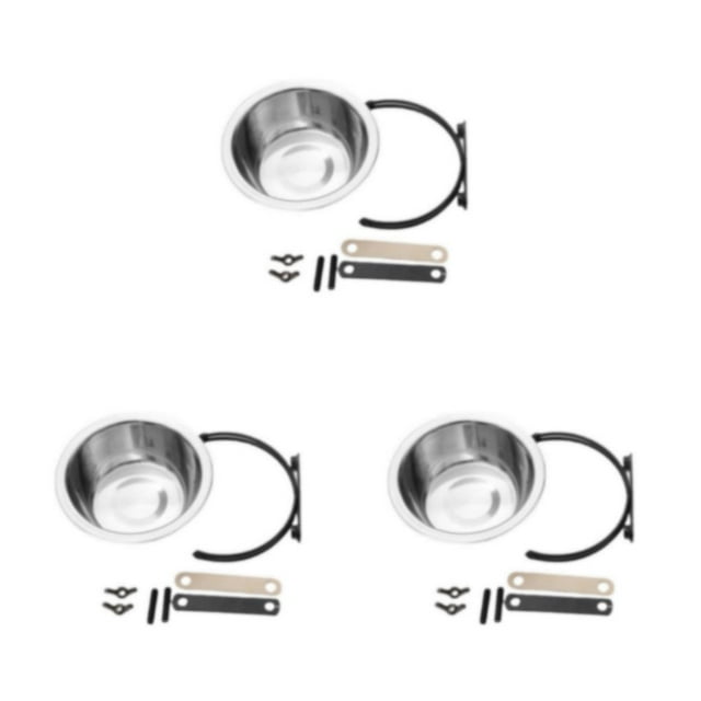 Billuyoard Mascotas felices con cuencos colgantes de acero inoxidable para perros y gatos Cuencos colgantes de acero inoxidable para perros y Type1 NO1
