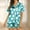 Blue_z2, variant on BILIKEYU Women's Pajama Sets Halloween Print Buttoned Waist Set, Womens Tops, Pajamas for Women Set, Halloween Pajamas Women