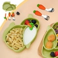 thumbnail image 1 of RuiJiao Clearance Shaped Siliconer Divided Dinner Multifunctional Children's Non Slip Tableware Set Easy To Clean Dishwasher And Microwave Safe, 1 of 6