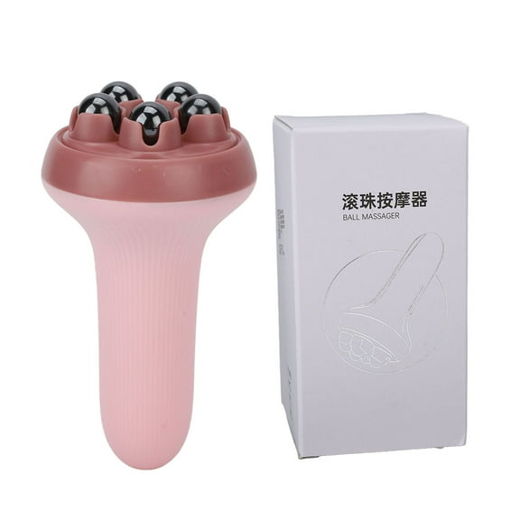 Handhold Meridian Roller Five Ball Shaping Sport Muscle Relax Relieve Rheumatic Joint Scraping Brush Massage Slimming Yellow