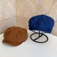thumbnail image 4 of CoCopeanut Beret Cap New Autumn Winter Hat Caps for Men Women Adjustable Ivy Newsboy Flat Cap High Quality Solid Knitted Hat Berets Gifts, 4 of 6