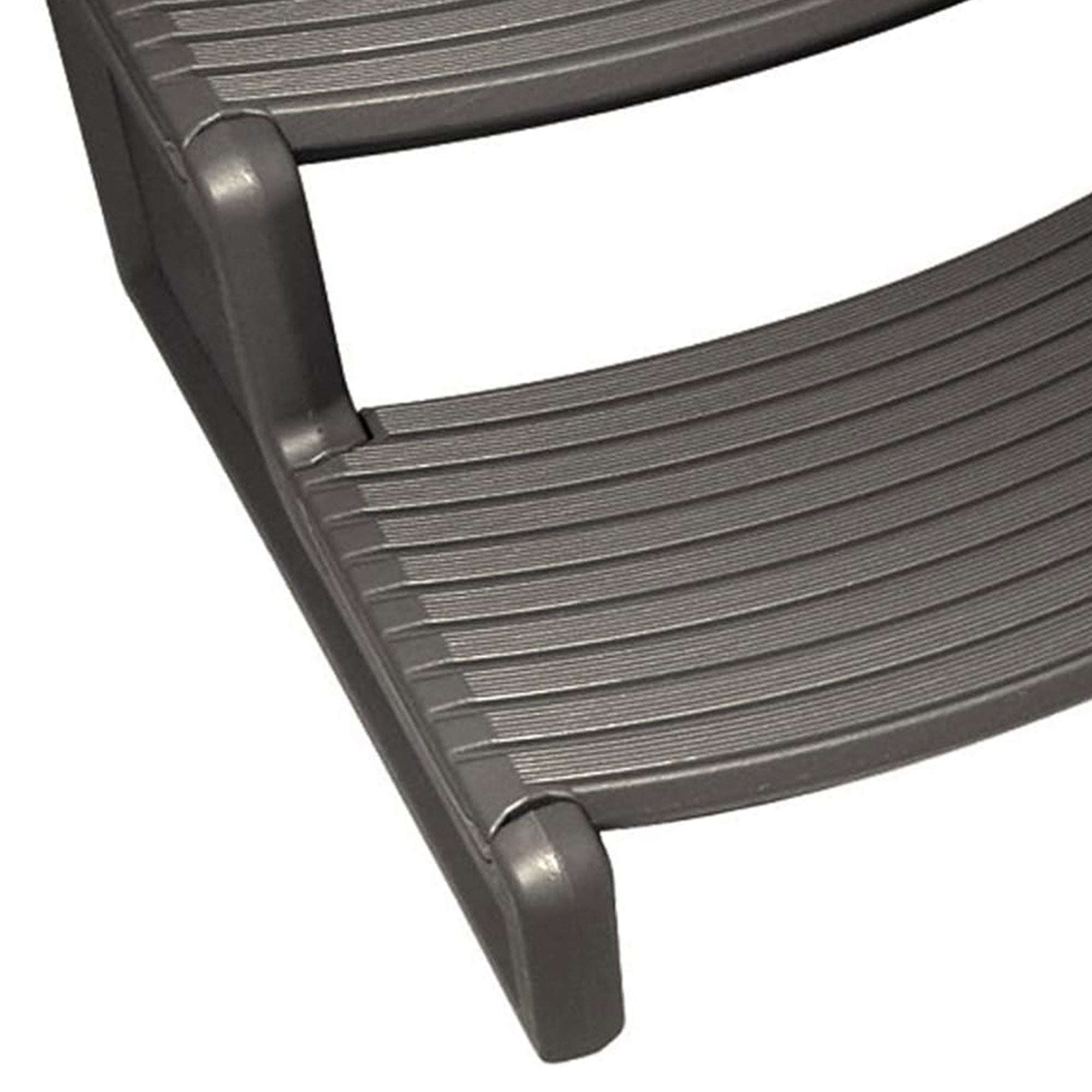Confer Plastics Handi-Step Hot Tub Stairs for Straight/Curved Spas,Charcoal