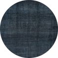 thumbnail image 1 of Ahgly Company Machine Washable Indoor Round Abstract Deep Teal Green Area Rugs, 6' Round, 1 of 7