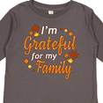 thumbnail image 4 of Inktastic I'm Grateful for My Family in Orange with Fall Leaves Boys or Girls Long Sleeve Toddler T-Shirt, 4 of 5