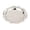 Silver-3.94 Inch, variant on VMWMSSR Round Metal Serving Tray, Decorative Dinner Plate For Desserts, Appetizers & Parties, Compact Tabletop Platter For Home & Events(Silver-3.94 Inch)