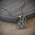 thumbnail image 3 of Happy Kisses Howling Wolf Necklace with Tribal Norse Viking Style Pendent Style Charm for Woman (IN BOX WITH CARD), 3 of 5