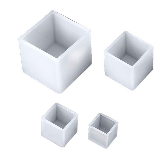 Cateissary 4 piezas de moldes geométricos, herramientas de fundición, decoración, adornos, moldes colgantes Artesanía