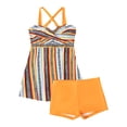 thumbnail image 3 of WILLBEST Traje de Baño Completo Para Mujer, Traje de Baño Tankini de Dos Piezas Con Tirantes, Top Con Pantalones Cortos, Traje de Baño de Playa Sexy de Talla Grande 1263, 3 of 8