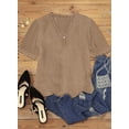thumbnail image 2 of QWZNDZGR Womens Lace V Neck Tunic Tank Tops Casual Sleeveless Shirt Blouse, 2 of 6