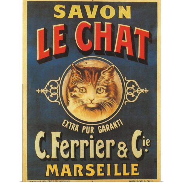 Great Big Canvas Savon Le Chat Vintage Soap Advertisement Art Print Walmart Com Walmart Com