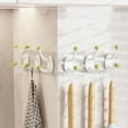 thumbnail image 1 of Fiudx Organizador de Seis Ganchos, Diseño Plegable, Ahorra Espacio, Esquinas Redondeadas, Material Impermeable, Fácil Instalación, Ideal para La Entrada de La Cocina o El Baño, Artículos Esenciales p, 1 of 7
