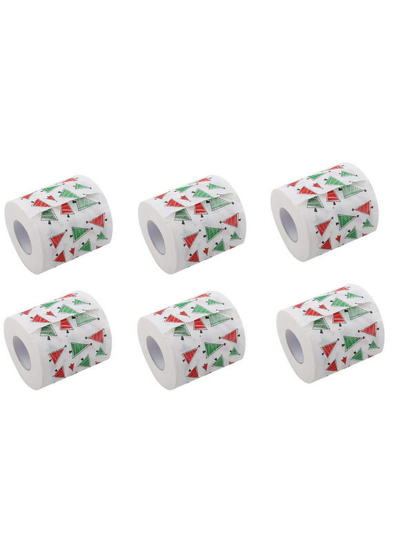Didtye Christmas pattern color toilet paper Santa Christmas tree printed tissue