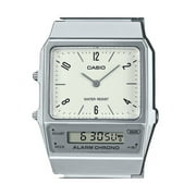 Casio Vintage Analog Digital Dual Time Stainless Steel Bracelet White Dial Quartz AQ-800E-7A2 Unisex Watch