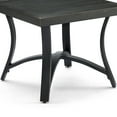 thumbnail image 4 of Ulax Furniture Outdoor Patio Side Table Aluminum Square End Table with Half Arc Bottom, 4 of 6