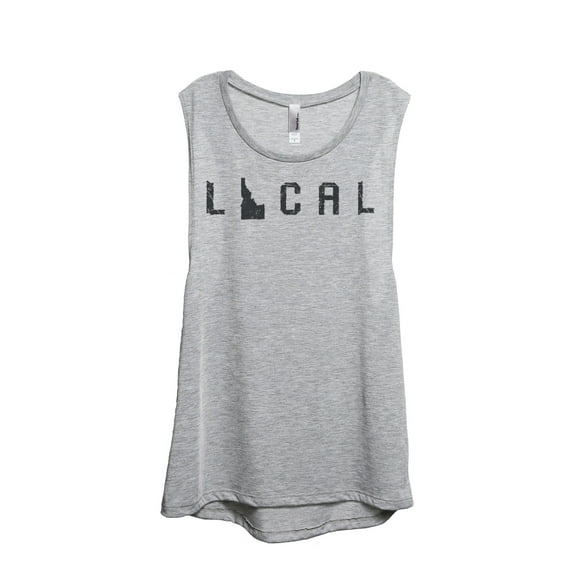 Thread Tank Local Idaho State Women's Sleeveless Muscle Tank Top Sport Grey X-Large