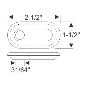 Steele Rubber Products 70-2066-24 Firewall Grommet Compatible With 1954-1956 Buick Century