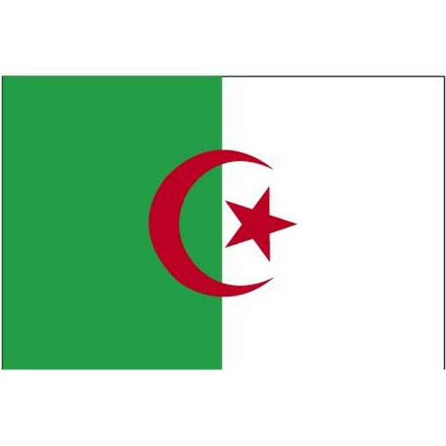 Annin Flagmakers 190260 Drapeau d'Algérie Nyl-Glo 5 Pi X 8 Pi
