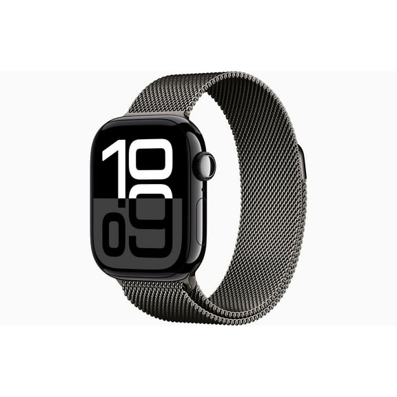 Restored Apple Watch Series 10 Aluminum 42mm A3001 (GPS Only, No Cellular) Jet Black (Refurbished)