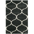 thumbnail image 7 of SAFAVIEH Hudson Arline Geometric Shag Area Rug, Dark Grey/Ivory, 4' x 6', 7 of 7