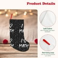 thumbnail image 4 of Sikiie I love Math Christmas Stockings,18 Inches Christmas Stockings Xmas Hanging Stockings for Family Christmas Decorations & Gifts, 4 of 7