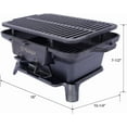 thumbnail image 2 of Cast Iron Hibachi Grill – Portable Charcoal BBQ for Outdoor Cooking, Durable Tabletop Skillet, Compact Camping Charcoal Cooker for Tailgating, Picnics & Hunting (Rectangle), 2 of 18