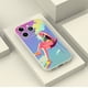 thumbnail image 4 of "Llame la atención con esta moderna funda para teléfono plateada de color mate de doble capa con estampado gráfico para iPhone15 Pro Max", 4 of 4