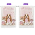 thumbnail image 2 of Happy Mother's Day Basset Hound Love Dog Mom Heart Flower House Flag 28x40in Double Sided Bassets Dog Breed Lovers Gifts Idea Outdoor Decor - 12004, 2 of 5