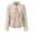 Beige, variant on Olyvenn Womens Plus Size Faux Fur Women's Leather Standing Collar Slim Fitting Zipper Motorcycle Jacket Leather Jacket Beige 6