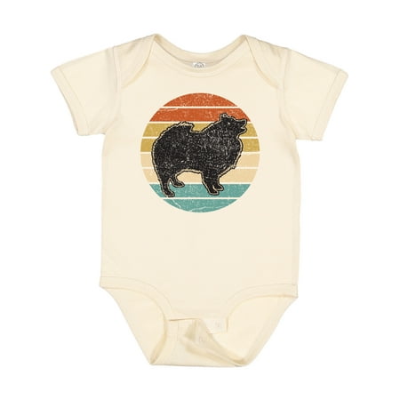 

Inktastic Keeshond Dog Retro Sunset Gift Baby Boy or Baby Girl Bodysuit