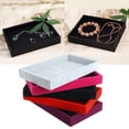 thumbnail image 4 of Minnieouse Bandejas de caja de joyería Cajas de paquete de color sólido ligero a prueba de polvo Soporte de almacenamiento duradero Anillos Collar Ropa, zapatos y accesorios Miscelánea Rojo Minnieouse AP016426-05, 4 of 6
